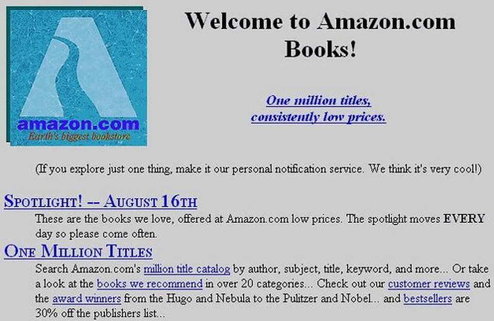Amazon Old Page