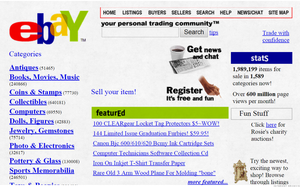 Ebay Old Page